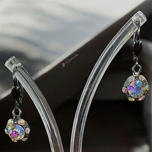💖 Elegant Multicolor Crystal Drop Earrings 💖